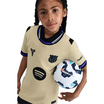 Dětský venkovní fotbalový dres Nike FC Barcelona x Kobe 25/26 béžový