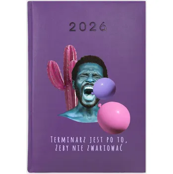 Kalendář Knihový kalendář 2026 A5 fialový