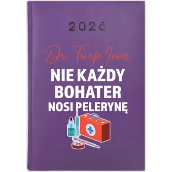 Kalendář Knižní kalendář 2026 A5 FunnyCase fialový