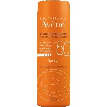 Přípravek na opalování Avène Ochranný sluneční sprej na opalování suchý dotek SPF 50+ 200 ml