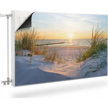 Obraz Magnetická krycí deska na radiátor 80 x 60 cm béžová