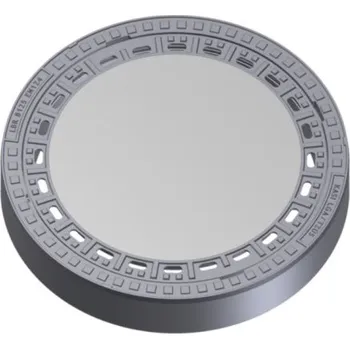 Kanalizační potrubí Kasi KBB02 poklop šachetní pr.750mm, h=125mm, B125, s odvětráním, litina/beton