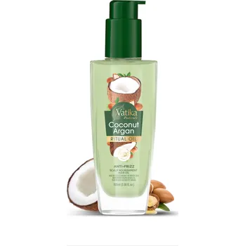 Vlasová regenerace Kokosovo - argánový rituální vlasový olej Dabur Vatika Naturals 100 ml