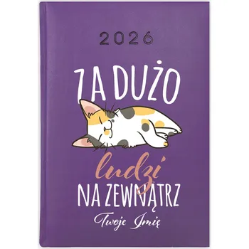 Kalendář Knihový kalendář 2026 A5 fialový