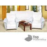 Souprava Korall micro 3+1+1 - 150x200, 65x150 BÍLÁ