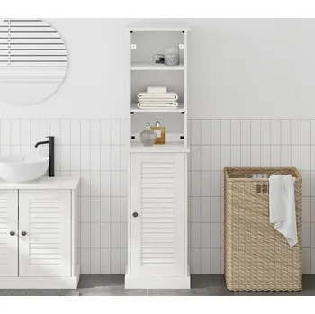 Koupelnový nábytek vidaXL Sada koupelnového nábytku VIGO 2 pcs Bílá a starožitná bílá [3328532]