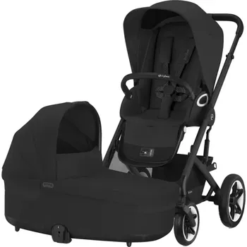 Kočárek CYBEX Talos S Lux + Cot S 2024 Moon Black (Black Frame)