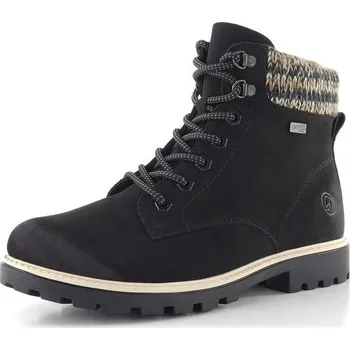 Dámské kozačky Remonte šněrovací kotník s membránou černý D8487-03 - 41 | P695936