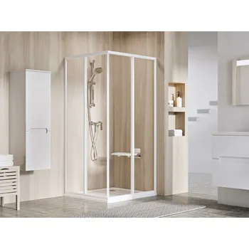RAVAK Sprchový kout Ravak Supernova SRV2/SRV2 75x100x195 rohový, bílá/transparent 14V301O2Z1;14VA01O2Z1