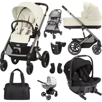 Kočárek CYBEX Set Balios S Lux + Joie Sprint™ Signature 2025 Seashell Beige (Taupe Frame)