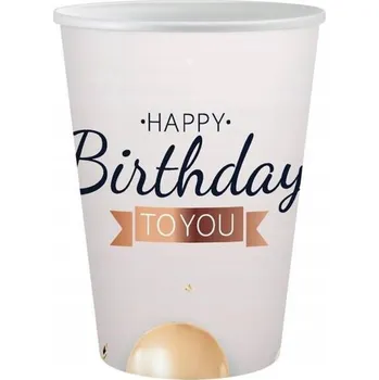 Party nádobí Kelímky „Happy Birthday – Elegantní Balónky“,