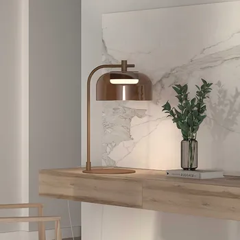 Aromas Ipon LED stolní skleněné svítidlo Kouřová