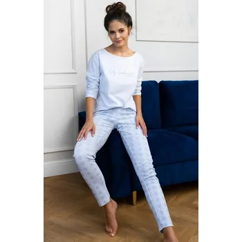 Dámská móda Sensis pyžamo dámské Marina - sv. modrá, XL (Stylové dámské pyžamo)