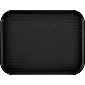 Polypropylenový tác fast food, velký, Cambro, černý, Černá, 355x457x(H)21mm