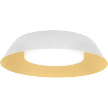 Wever and Ducré TOWNA přisazené svítidlo IP44 bílá Ø254mm / Zlatá / 3000K