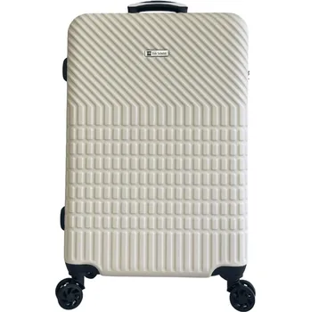 Kufr střední velikosti Słoń Torbalski ABS 66 cm béžový