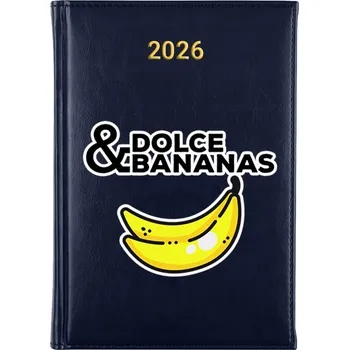 Kalendář Knižkový kalendář 2026 A5 FunnyCase modrý