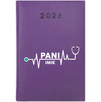 Kalendář Knižní kalendář 2026 A5 FunnyCase fialový