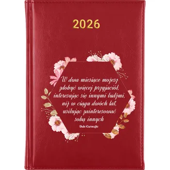 Kalendář Knižní kalendář 2026 A5 FunnyCase červený