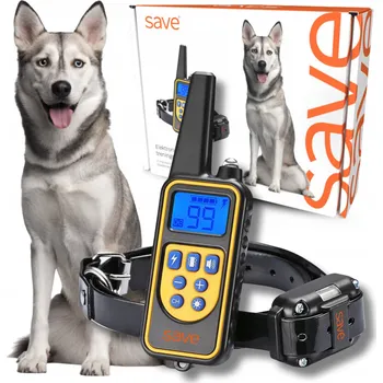 Obojek pro psa Elektrický výcvikový obojek pro psa Save černý kožený L/XL