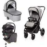 Zopa Set kočárek Move Cross 3 + hluboká korba Move XL 3 + autosedačka XM boss grey+ báze 2025 Metal Grey