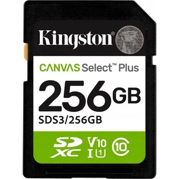 Paměťová karta Paměťová karta Kingston 256GB Canvas Select Plus UHS-1 U1 V10 SDXC