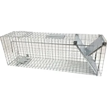 Myslivost Jednozápadková past Zagroda 82x20x27 cm na kočky, kuny, myši, psy