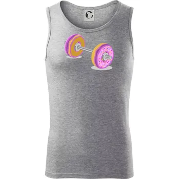 Donut Barbell - Tílko pánské Core - 2XL ( Tmavě šedý melír )