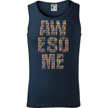 Awesome sign people - Tílko pánské Core - L ( Námořní modrá (velmi tmavá - téměř černá) )