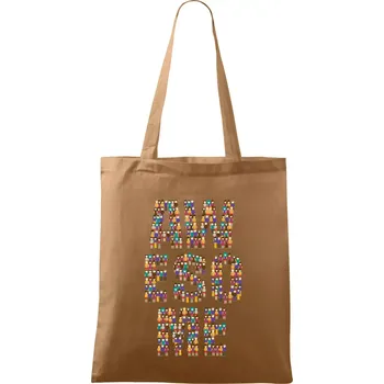 Awesome sign people - Taška bavlněná - 42 x 38 cm ( Cappuccino )