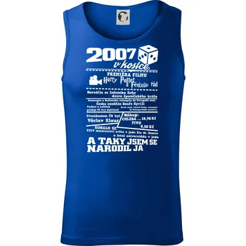 2007 v kostce - Tílko pánské Core - M ( Královská modrá )