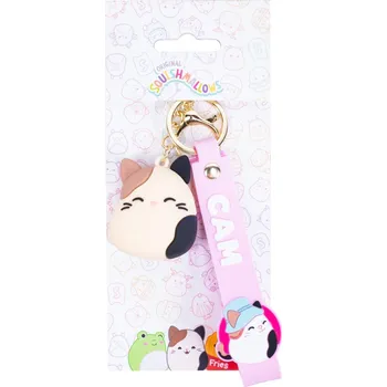 plyšák Squishmallows FIZZ Přívěsek na klíče - Kocour Cam