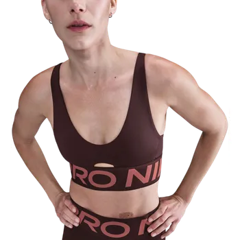 Souprava dámského spodního prádla Podprsenka Nike Pro Indy Plunge medium support hf7324-652 Velikost M