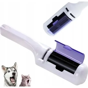 Kosmetika pro psa Kartáč na srsti psa kočky roller sběrač chlupů čištění | S nádobou