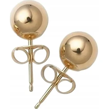 Náušnice Náušnice kuličky 4mm Zlato 585 GF + Certifikát