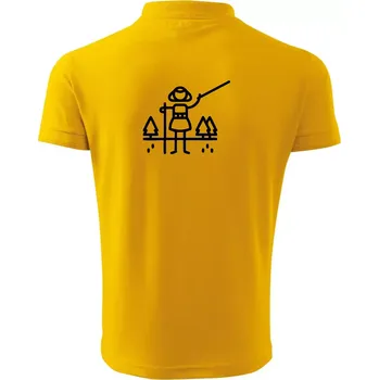 Pánská košile Nordic walking ikona - Polokošile pánská Pique Polo 203 - S ( Žlutá )