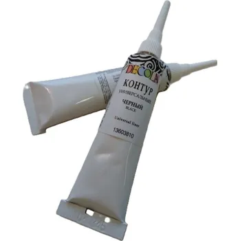 Speciální výtvarná barva Decola Kontura univerzální 18 ml Černá