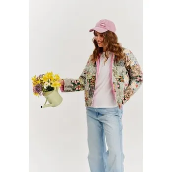 NAOKO Bunda pro přechodné období Pink Meadow Růžová Regular Fit L