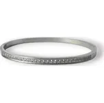 Pevný náramek z chirurgické oceli s kameny