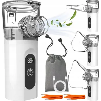 Inhalátor INHALÁTOR NEBULIZÁTOR ULTRASONICKÝ PŘENOSNÝ PRO DĚTI I DOSPĚLÉ USB