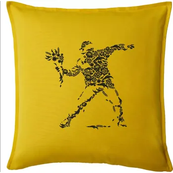 Polštář Flourish Vandalism - Polštář 50x50 - 50x50 - Pouze potah ( Žlutá )