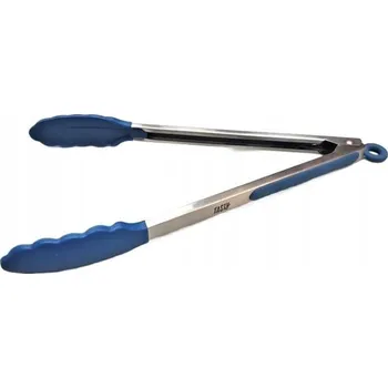 KUCHYŇSKÉ KLEŠTĚ Univerzální SILIKONOVÉ OCELOVÉ na GRIL, MASO, TĚSTOVINY