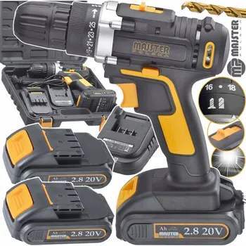 Aku Vrtačka Akumulátorový 2xaku 20V Majster Polska MP0426