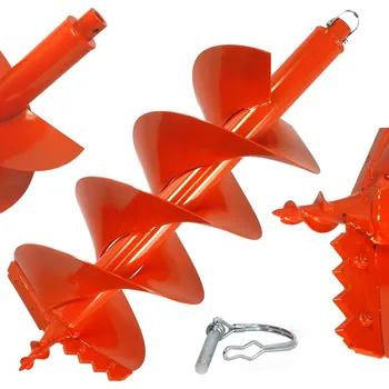 Zemní vrták Vrták do půdy pro motorový zemní vrták Ø 300 mm x dl.800 mm dvojitá spirála DEMON M83166