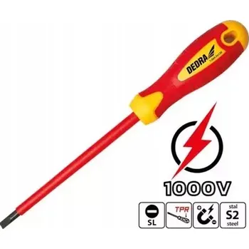 Šroubovák Šroubovák plochý Dedra izolovaný 5,5x125 mm