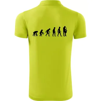 Pánská košile Evoluce Saxofonu - Polokošile Victory sportovní (dresovina) - 3XL ( Limetková )