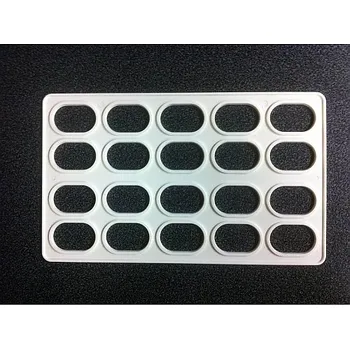 Kuchyňský vál Dortisimo Šablona na laskonky mini ovál