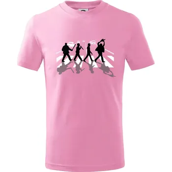 Abbey Road Killer - Tričko dětské bavlněné - 134 cm/8 let ( Růžová )