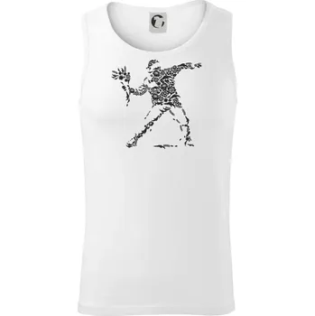 Pánské termoprádlo Flourish Vandalism - Tílko pánské Core - XL ( Bílá )