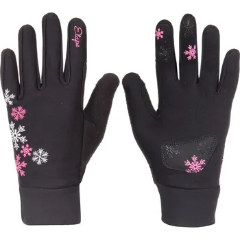 Rukavice Etape Puzzle WS dětské rukavice černá-růžová velikost oblečení: 11-12